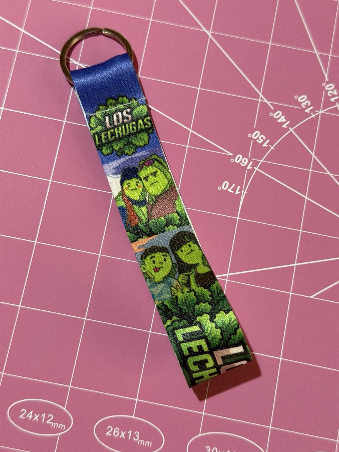 Llavero textil personalizado
